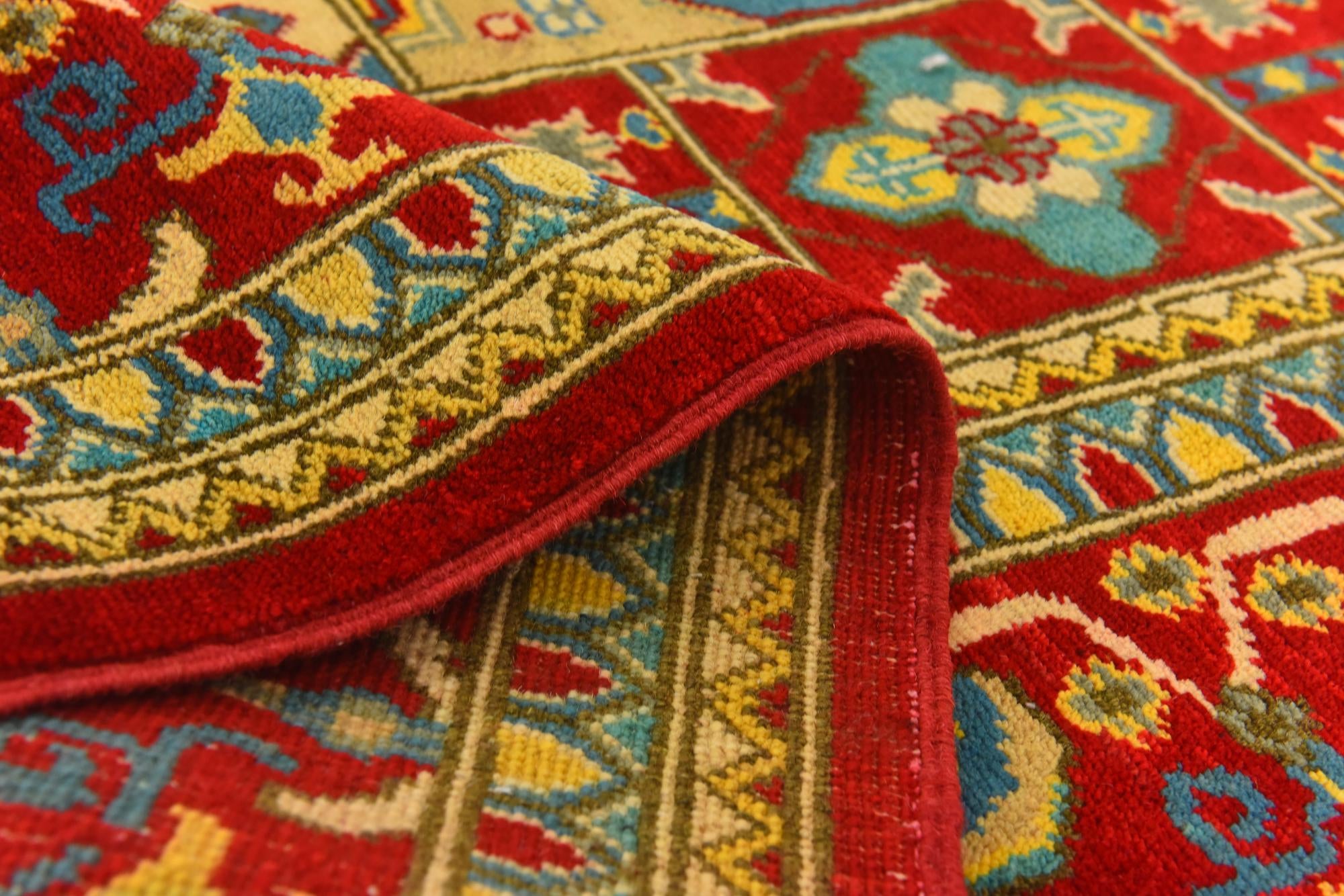 6' 7 x 10' Hand Knotted Kazak Rug