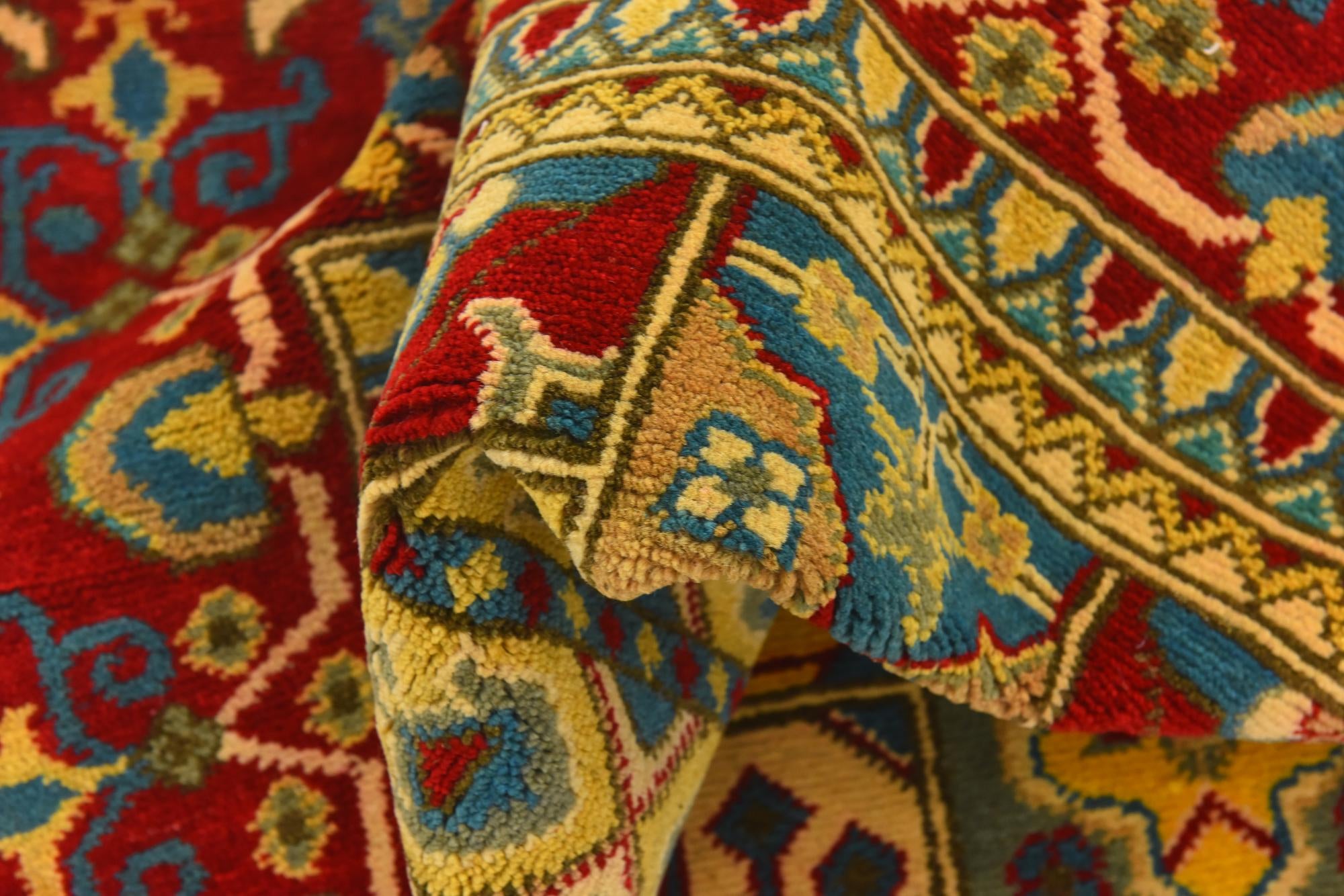 6' 7 x 10' Hand Knotted Kazak Rug
