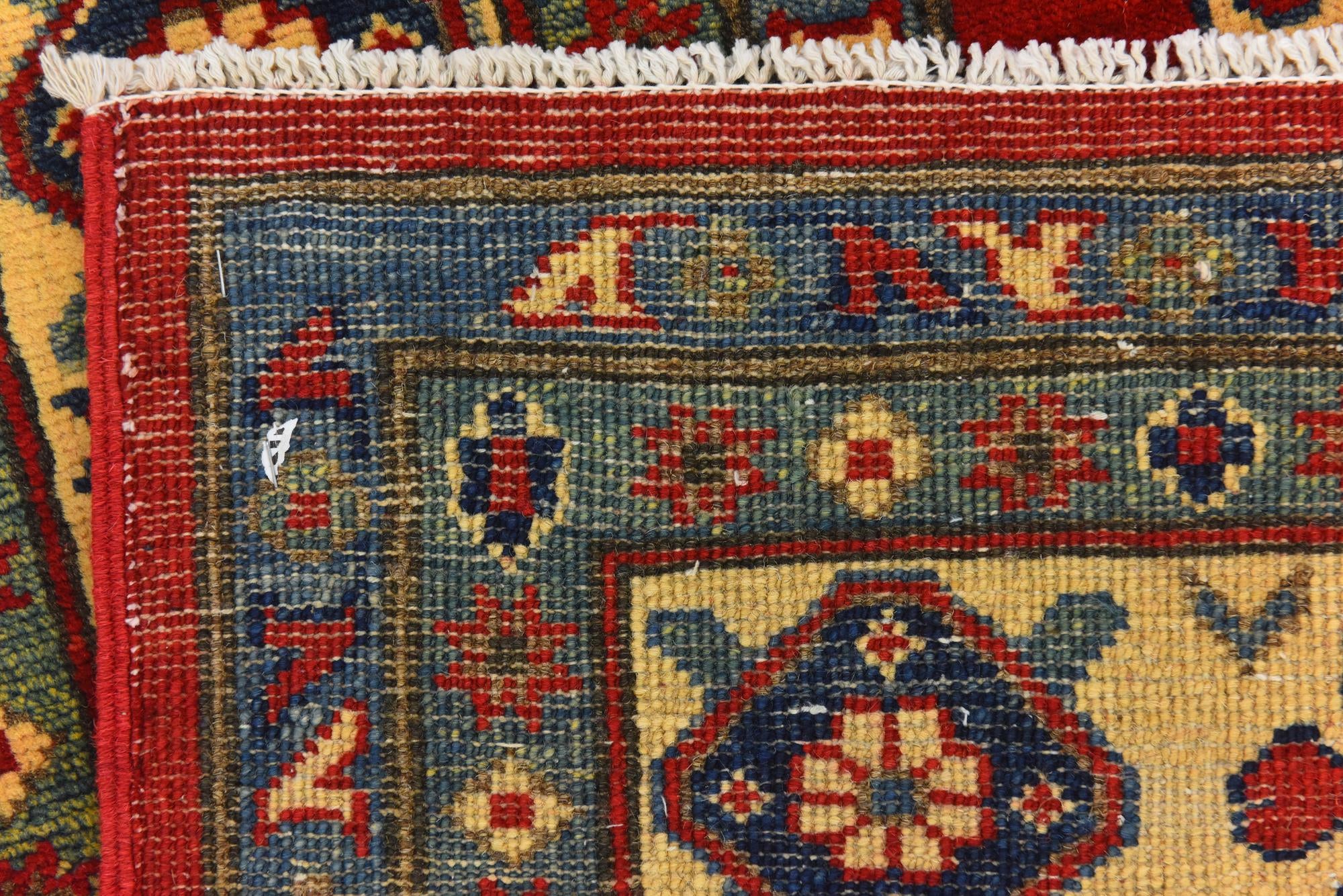 6' 7 x 8' 9 Hand Knotted Kazak Rug