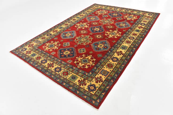 Detail image of 6' 7 x 8' 9 Hand Knotted Kazak Rug