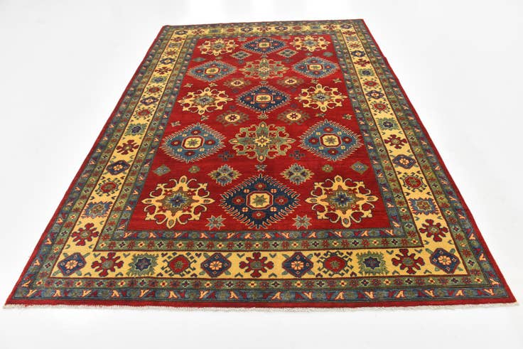 Detail image of 6' 7 x 8' 9 Hand Knotted Kazak Rug