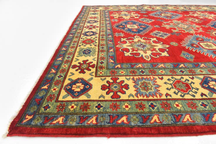 Detail image of 6' 7 x 8' 9 Hand Knotted Kazak Rug