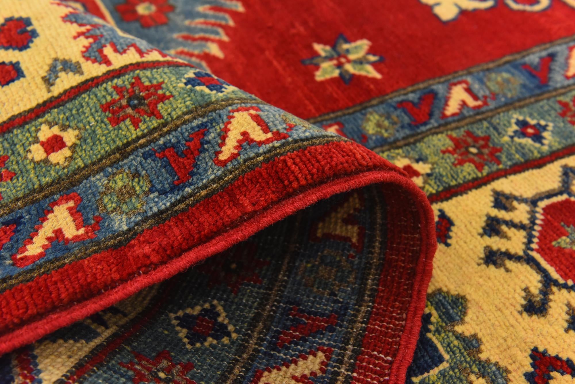 6' 7 x 8' 9 Hand Knotted Kazak Rug
