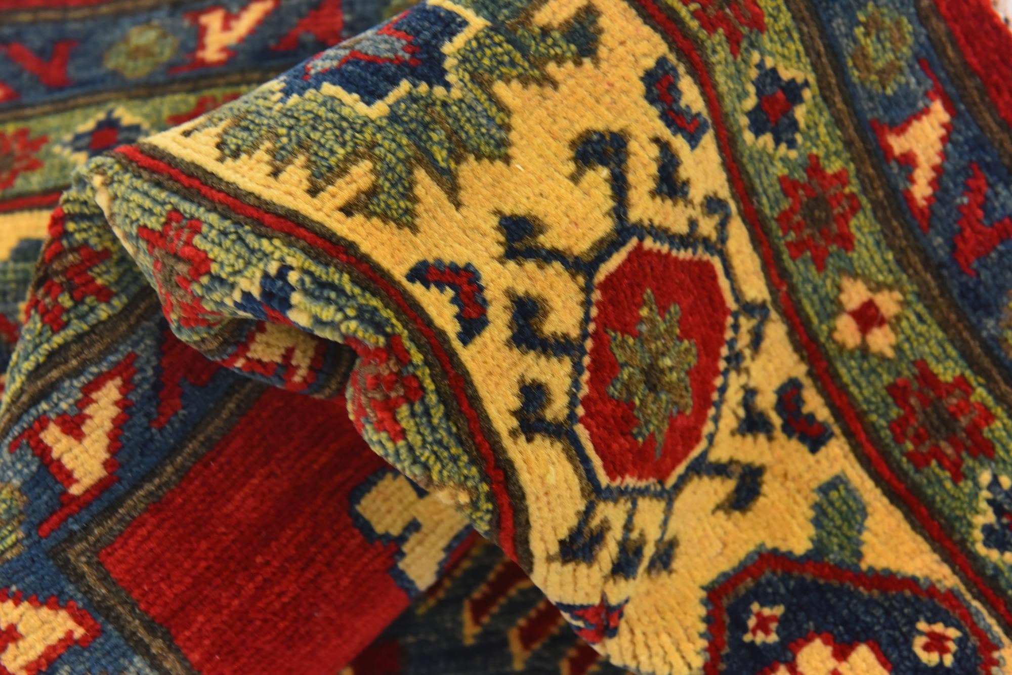 6' 7 x 8' 9 Hand Knotted Kazak Rug