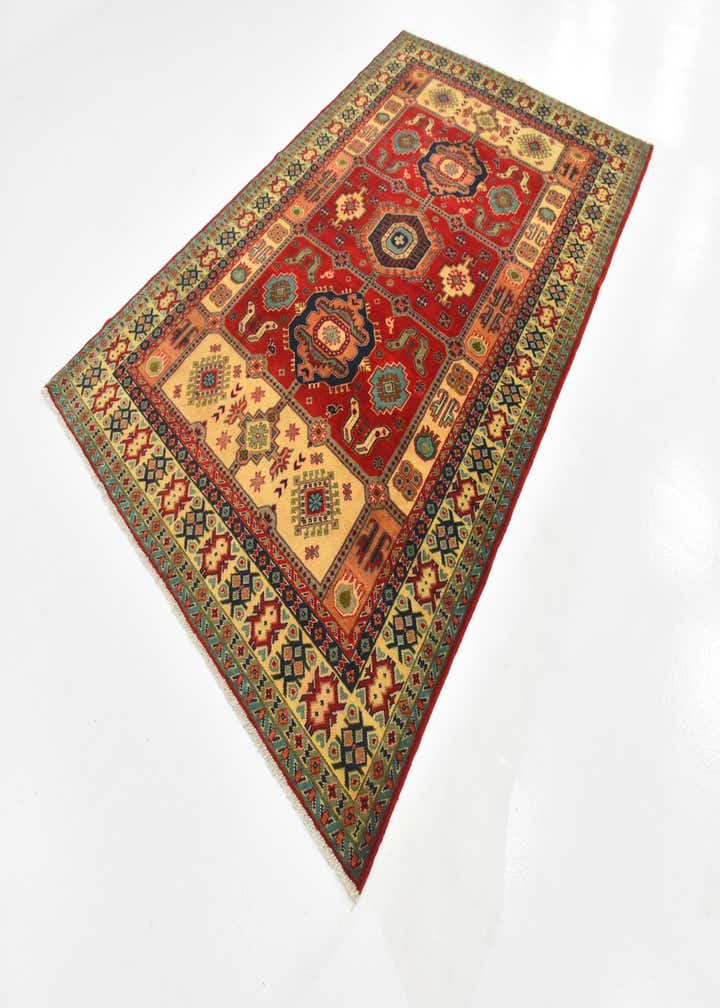6' 7 x 10' 1 Hand Knotted Kazak Rug
