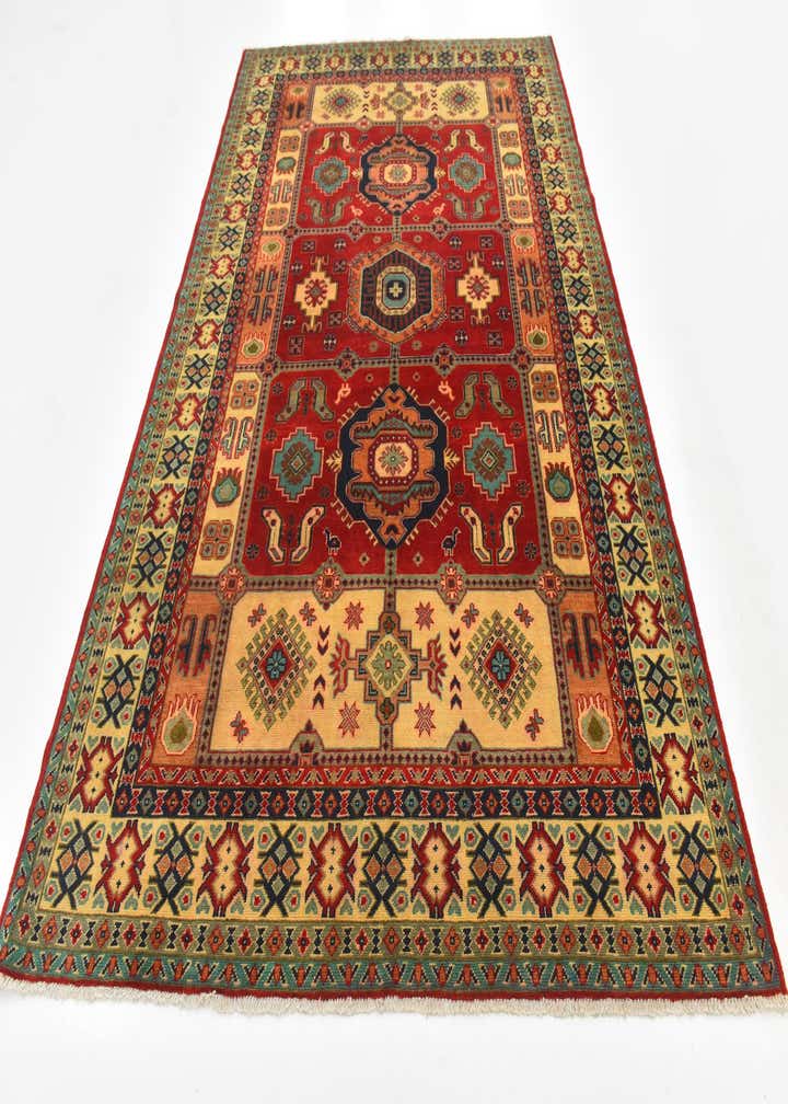 6' 7 x 10' 1 Hand Knotted Kazak Rug