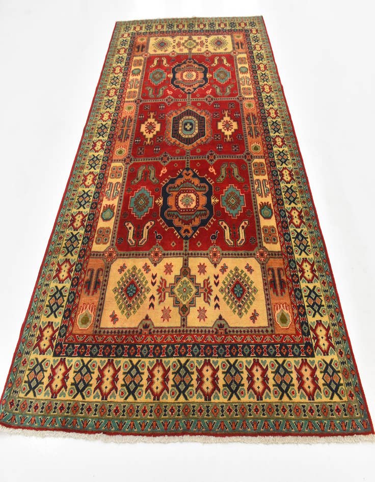 Detail image of 6' 7 x 10' 1 Hand Knotted Kazak Rug