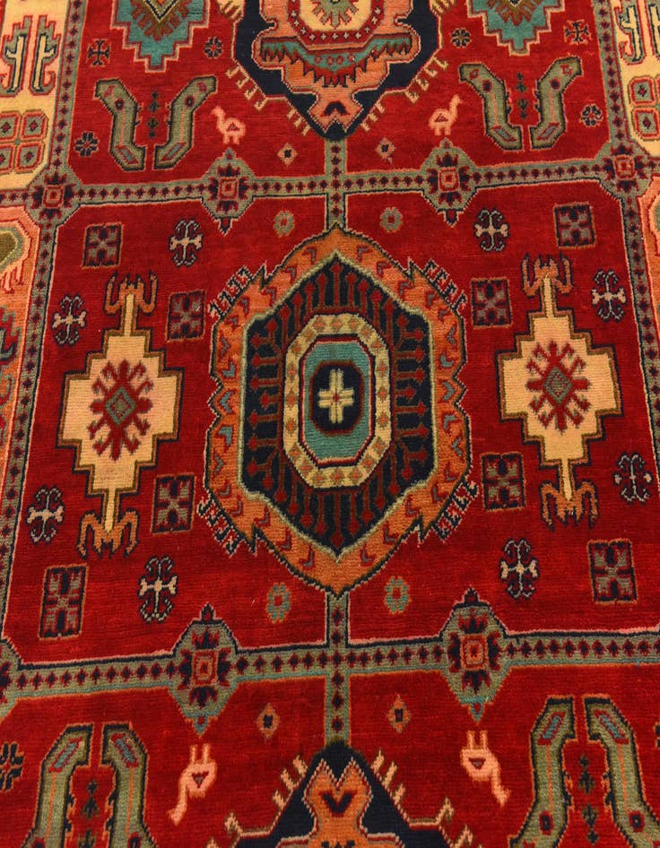 Detail image of 6' 7 x 10' 1 Hand Knotted Kazak Rug