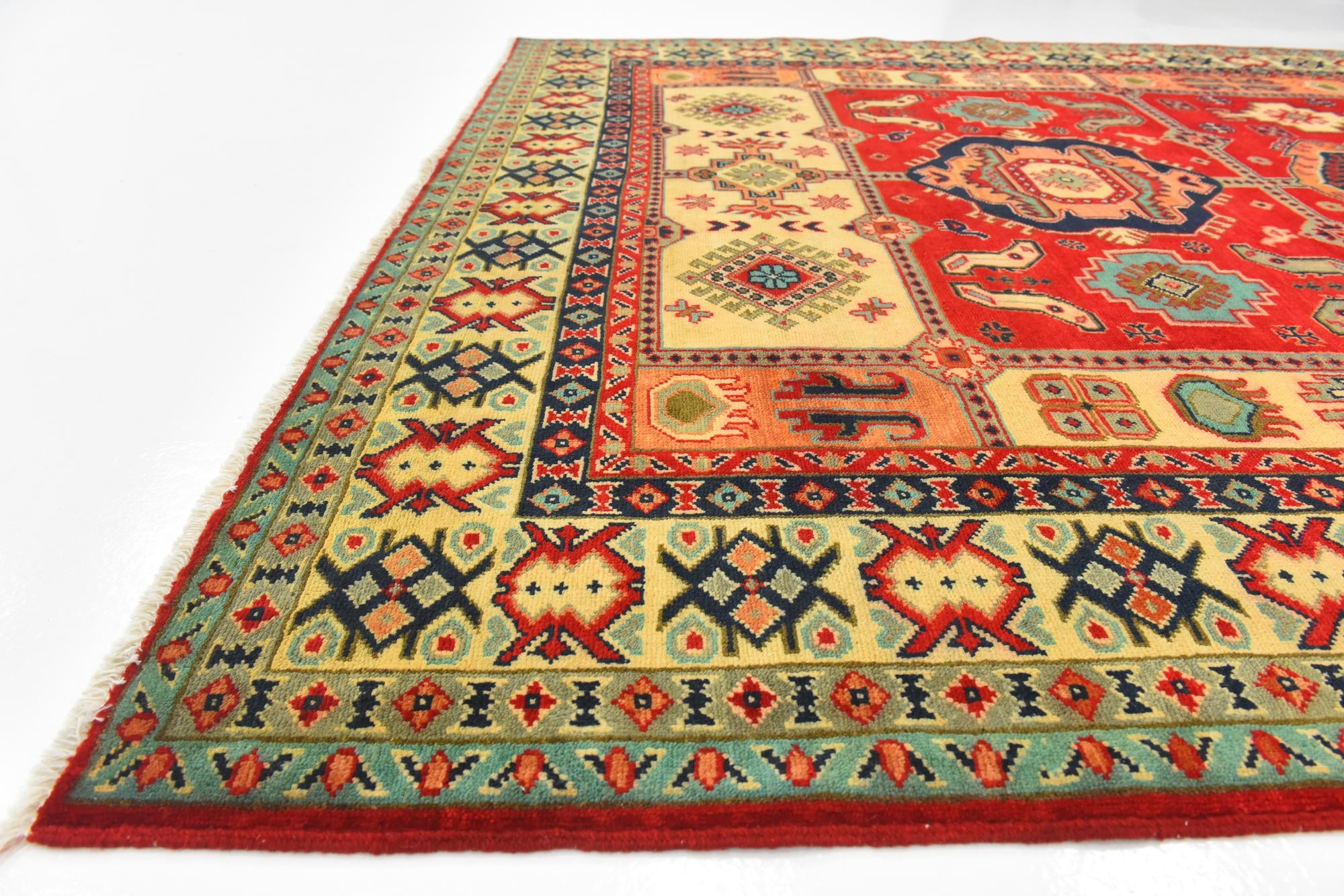 200cm x 305cm Hand Knotted Kazak Rug