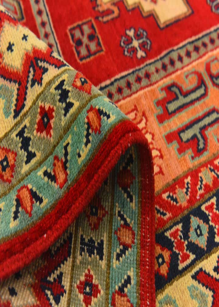 6' 7 x 10' 1 Hand Knotted Kazak Rug