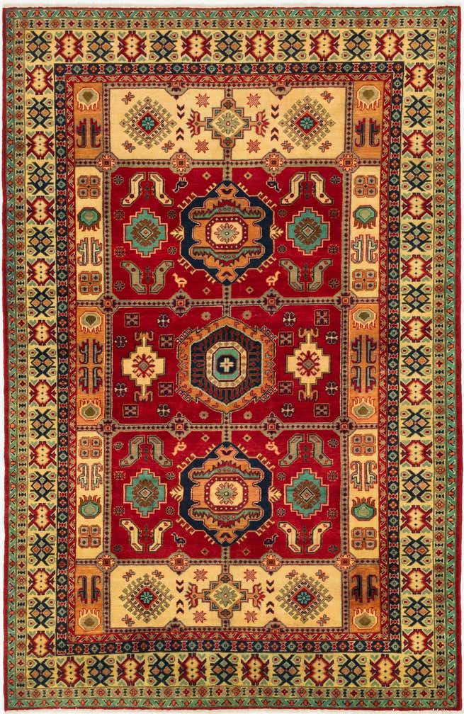 200cm x 305cm anudado a mano Kazak Alfombra