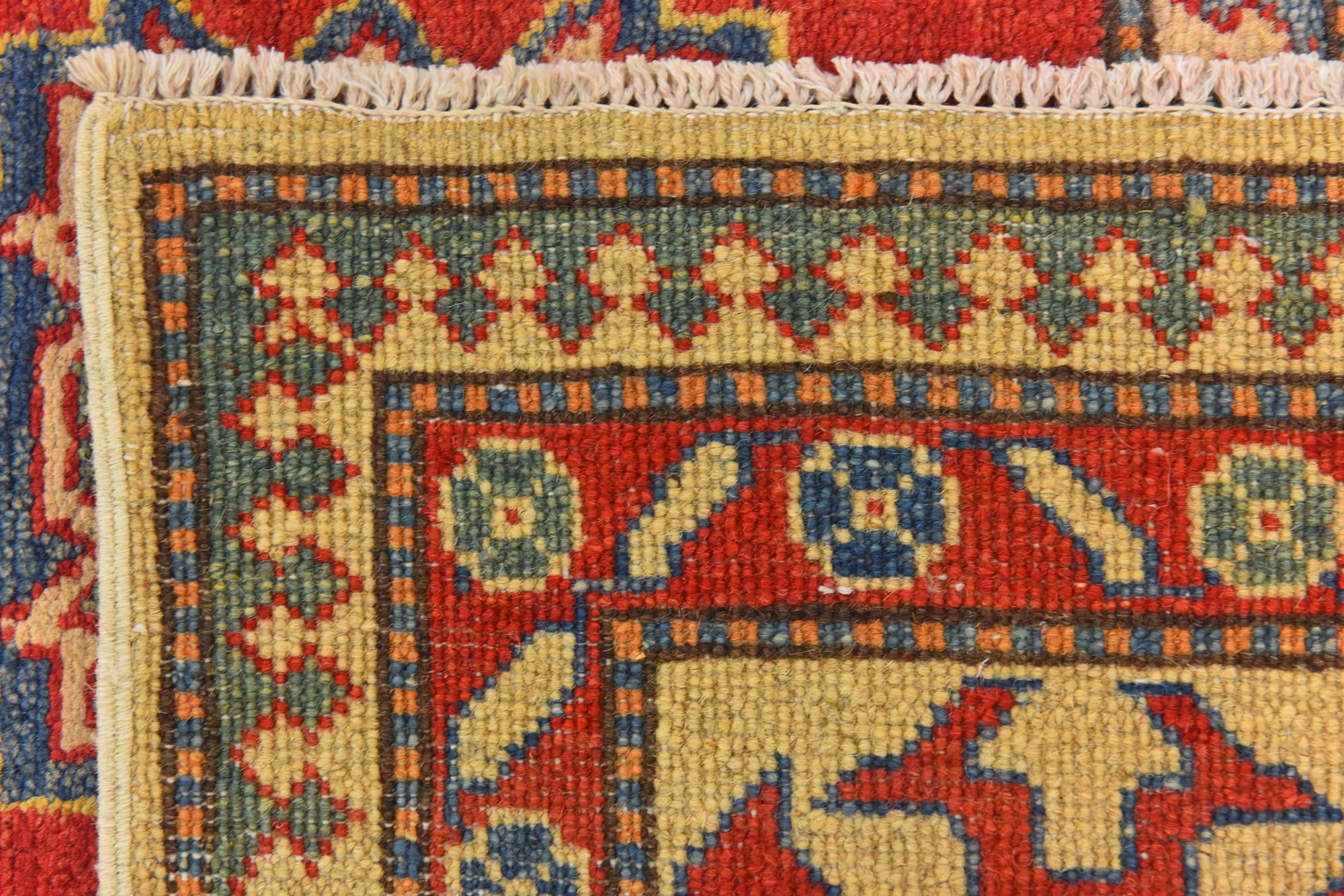 6' 1 x 9' 6 Hand Knotted Kazak Rug