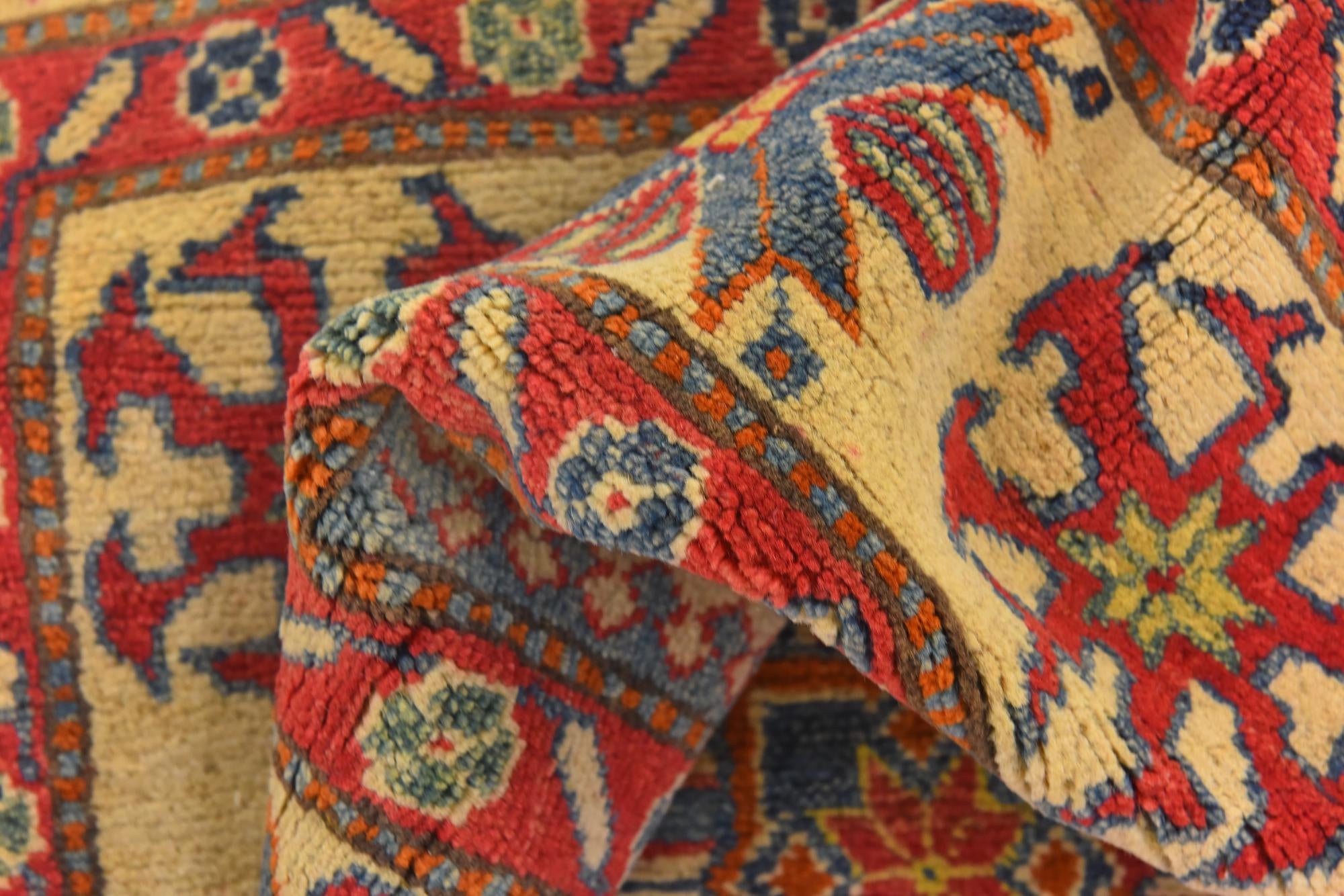 6' 1 x 9' 6 Hand Knotted Kazak Rug