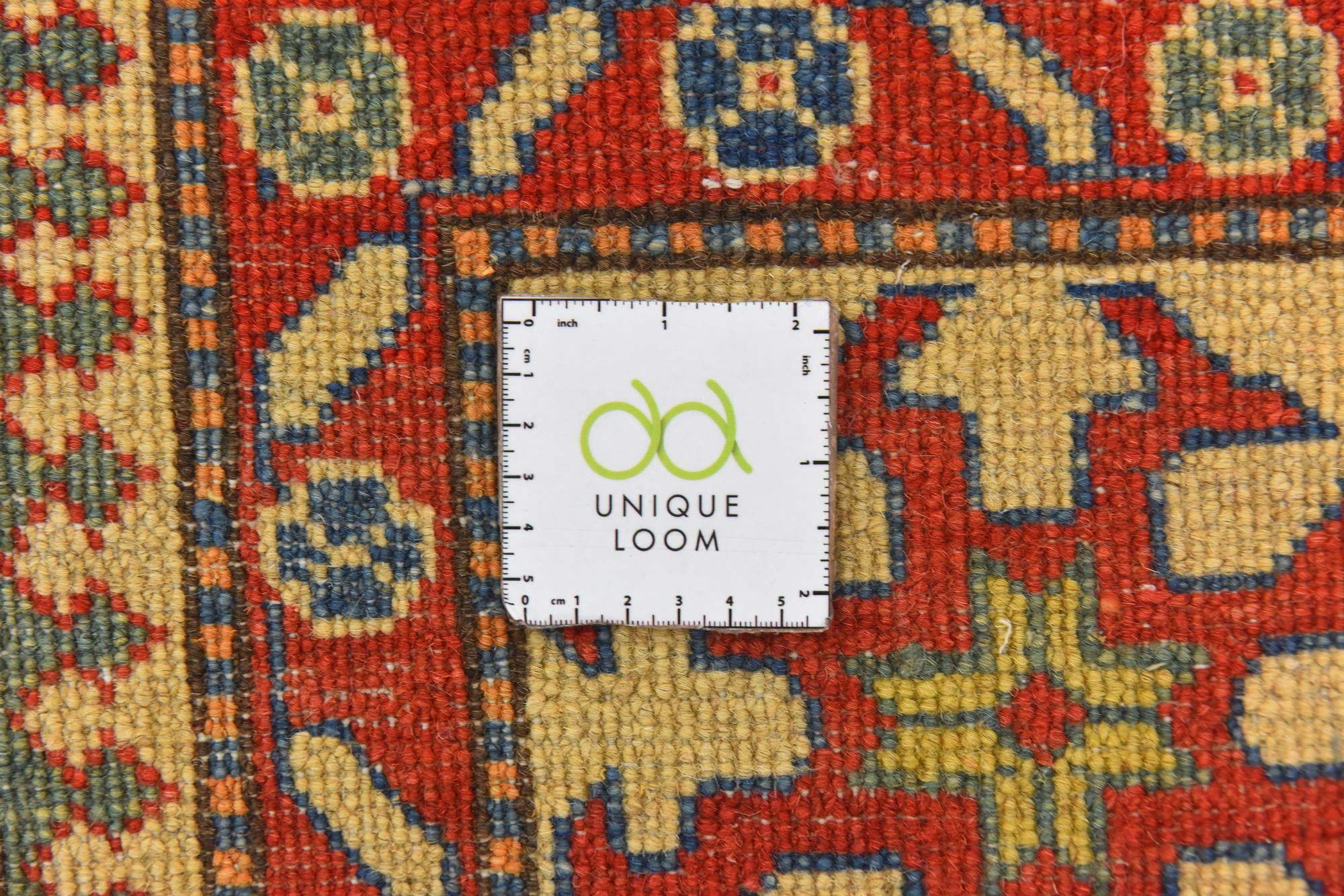 6' 1 x 9' 6 Hand Knotted Kazak Rug