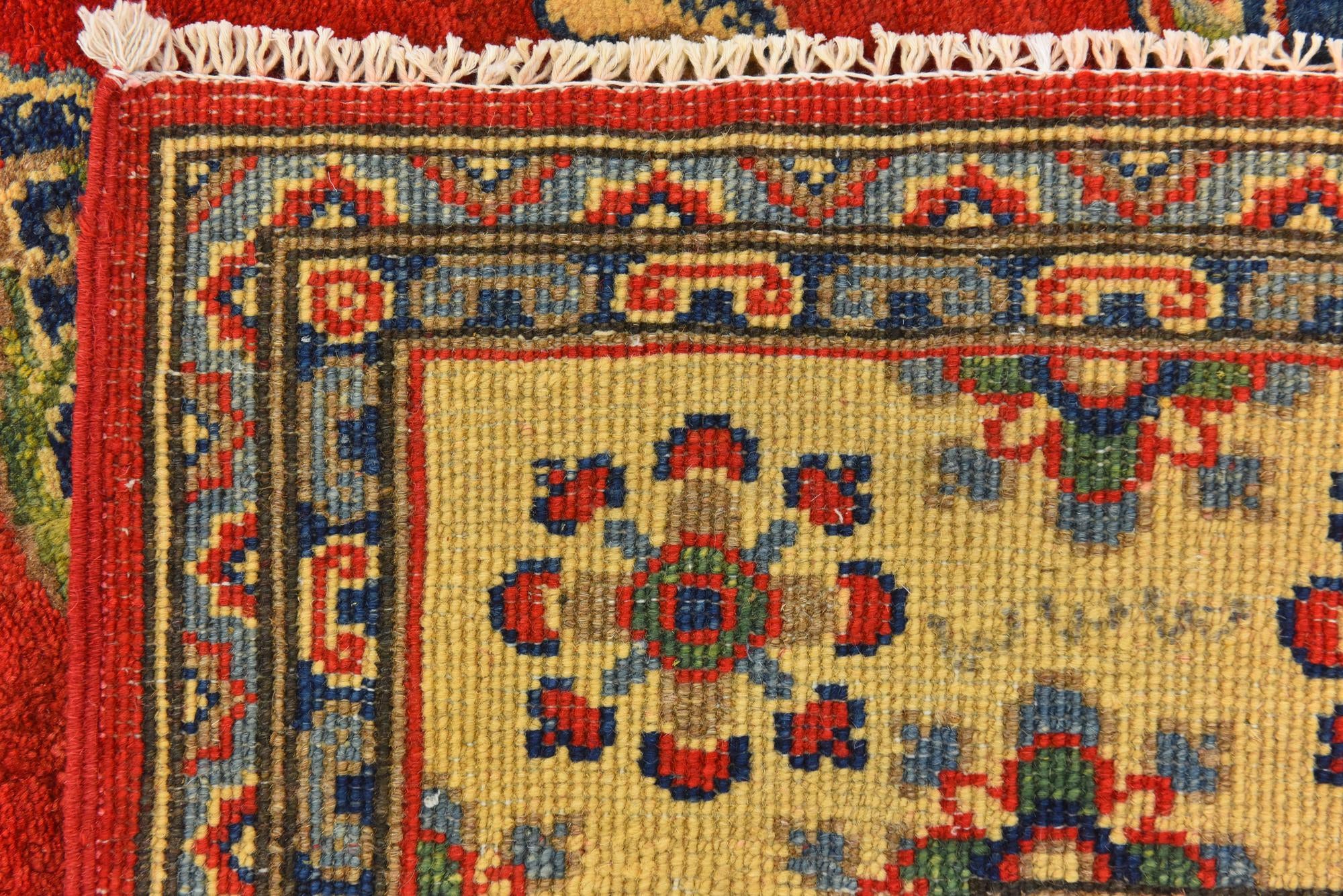 5' 8 x 9' 1 Hand Knotted Kazak Rug
