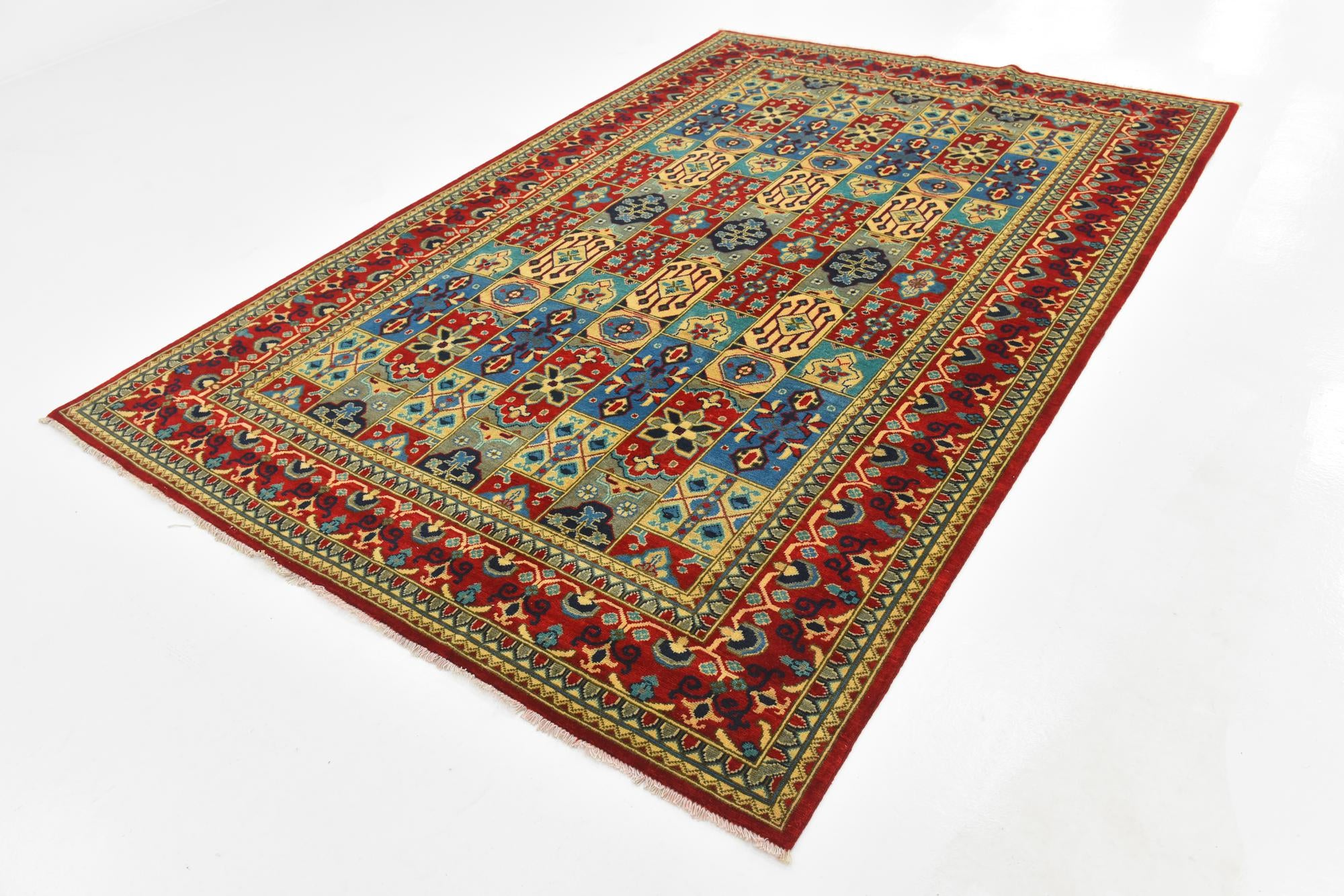 6' 6 x 9' 8 Hand Knotted Kazak Rug