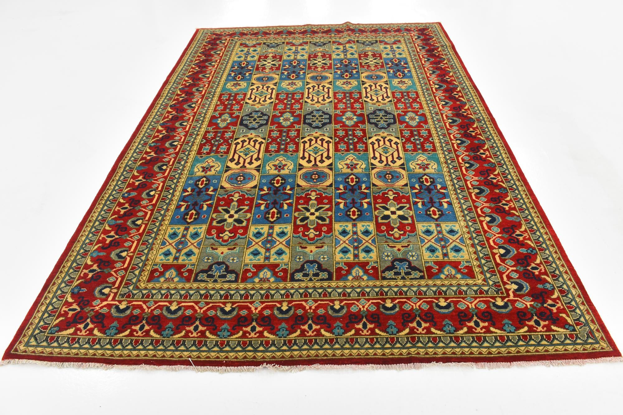 6' 6 x 9' 8 Hand Knotted Kazak Rug