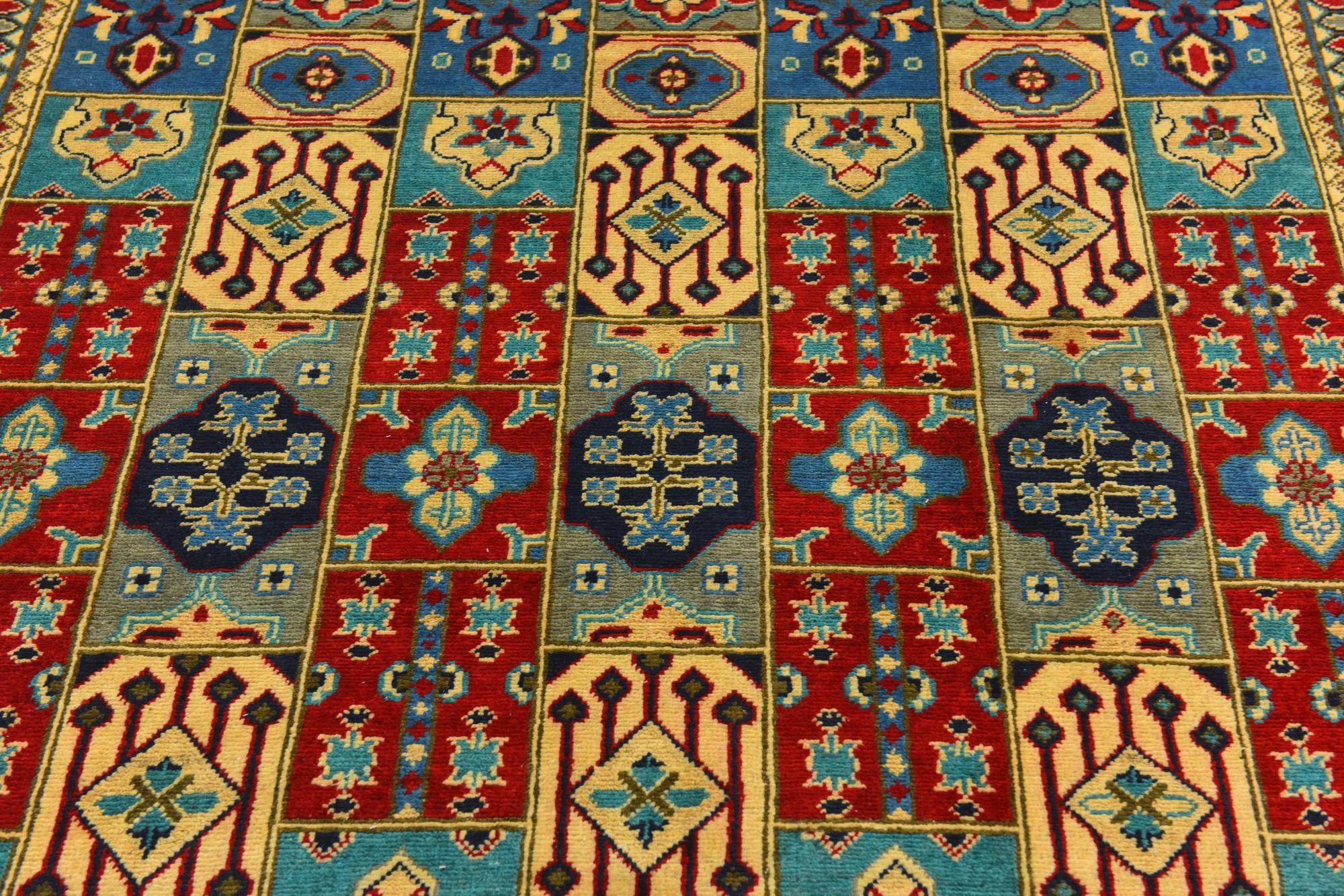 6' 6 x 9' 8 Hand Knotted Kazak Rug