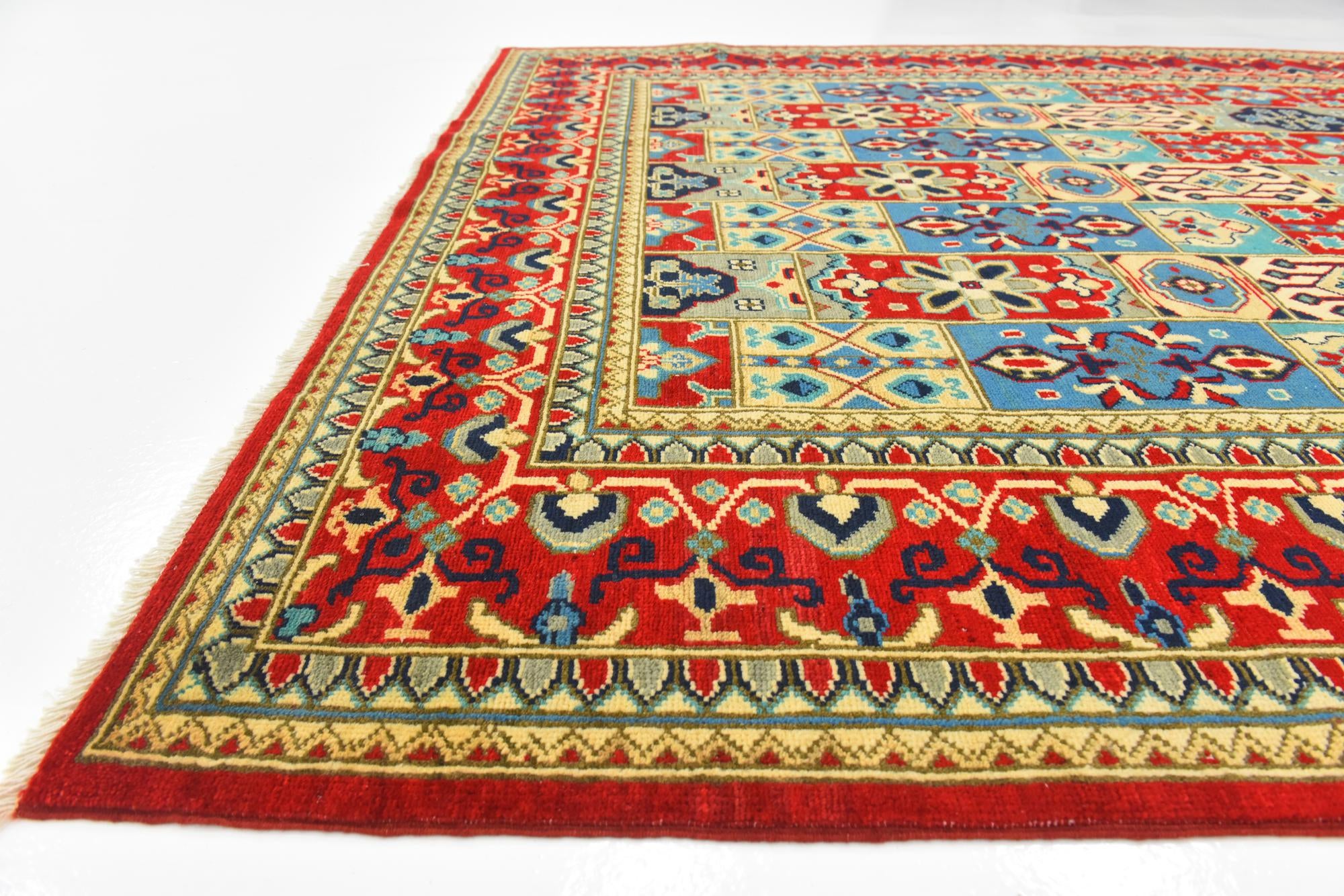 6' 6 x 9' 8 Hand Knotted Kazak Rug