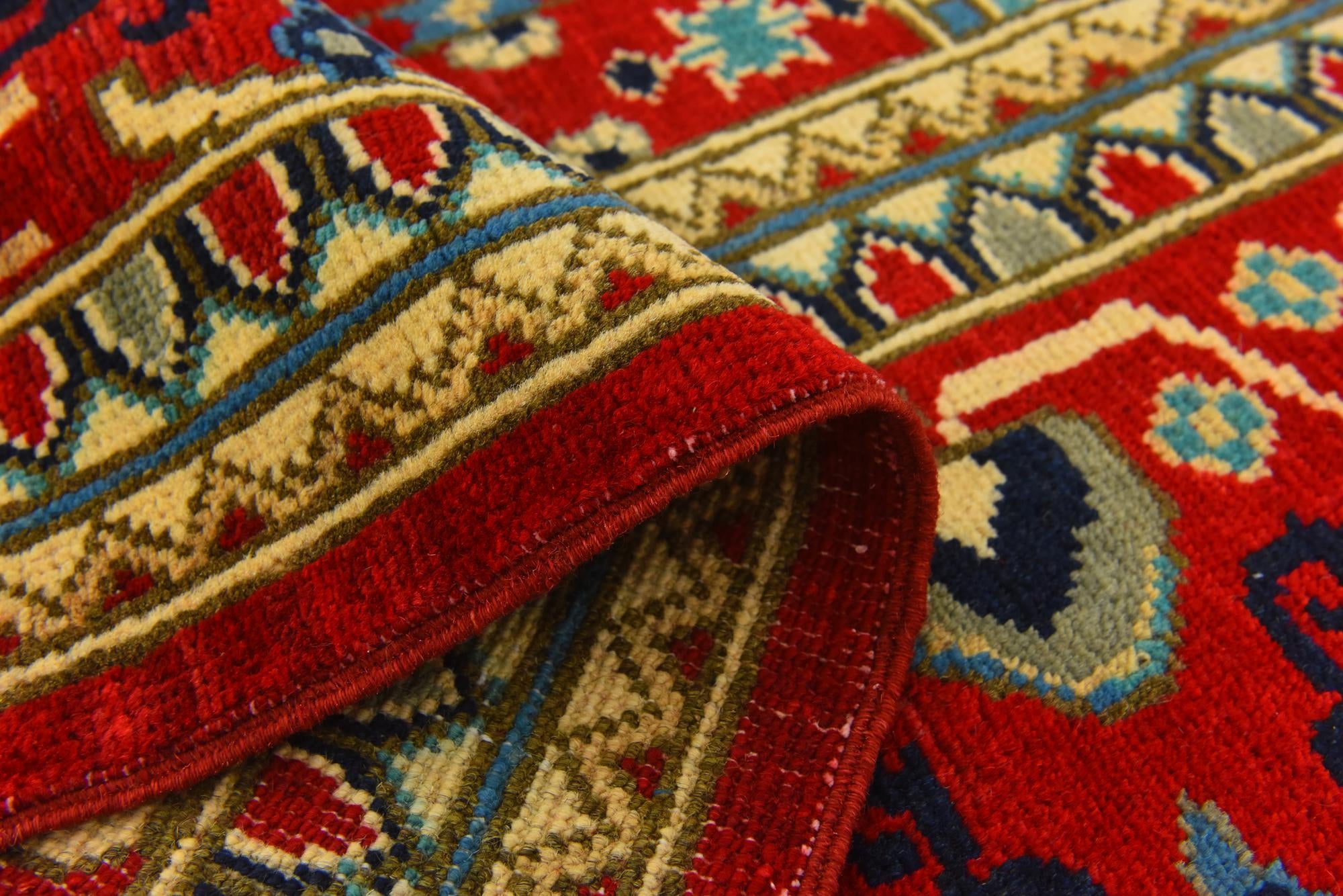 6' 6 x 9' 8 Hand Knotted Kazak Rug
