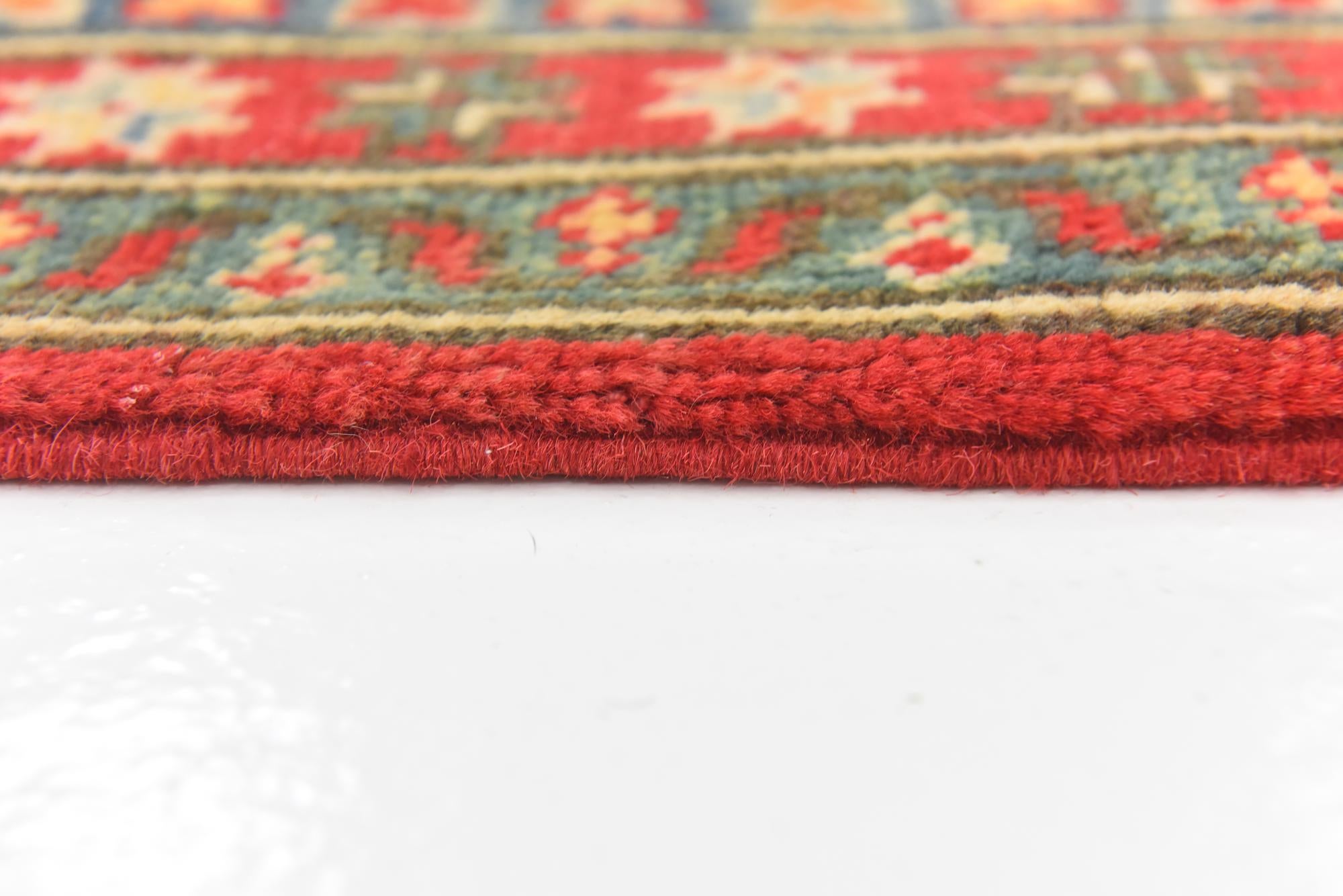 6' 7 x 10' 1 Hand Knotted Kazak Rug