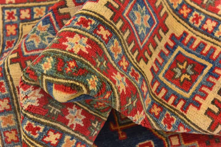 6' 7 x 10' 1 Hand Knotted Kazak Rug
