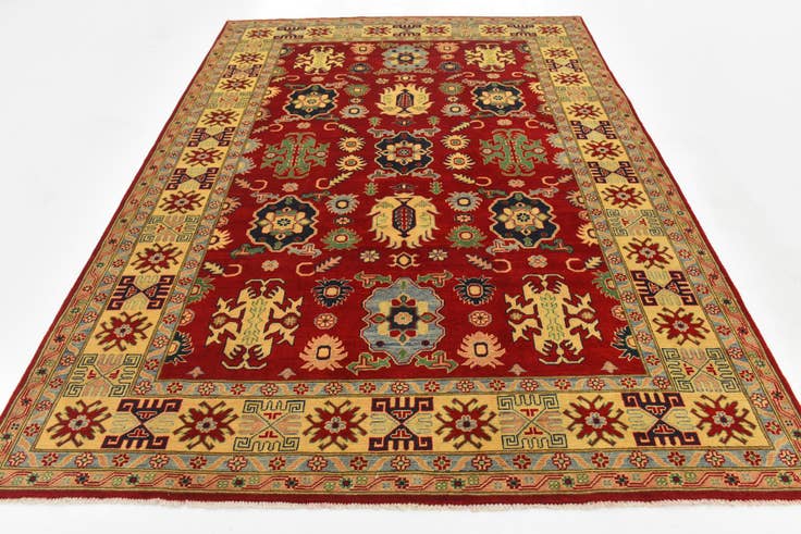 Detail image of 6' 10 x 9' 5 Hand Knotted Kazak Rug