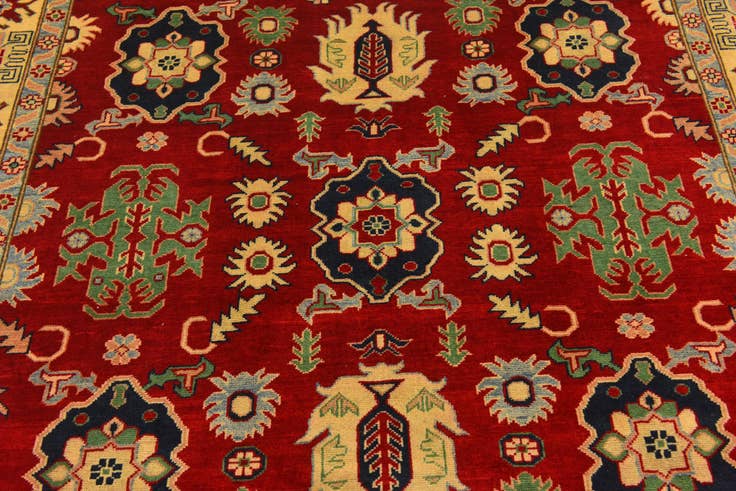 Detail image of 6' 10 x 9' 5 Hand Knotted Kazak Rug