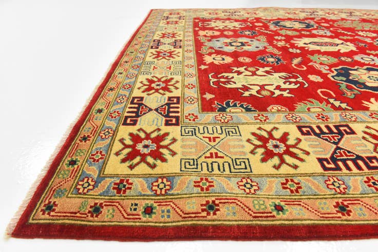 Detail image of 6' 10 x 9' 5 Hand Knotted Kazak Rug