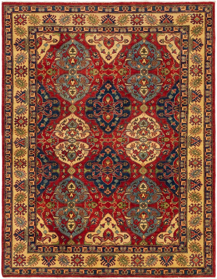 Detail image of 6' x 9' 1 Hand Knotted Kazak Rug