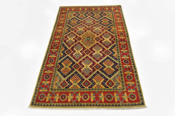 3' 4 x 5' 5 Hand Knotted Kazak Rug