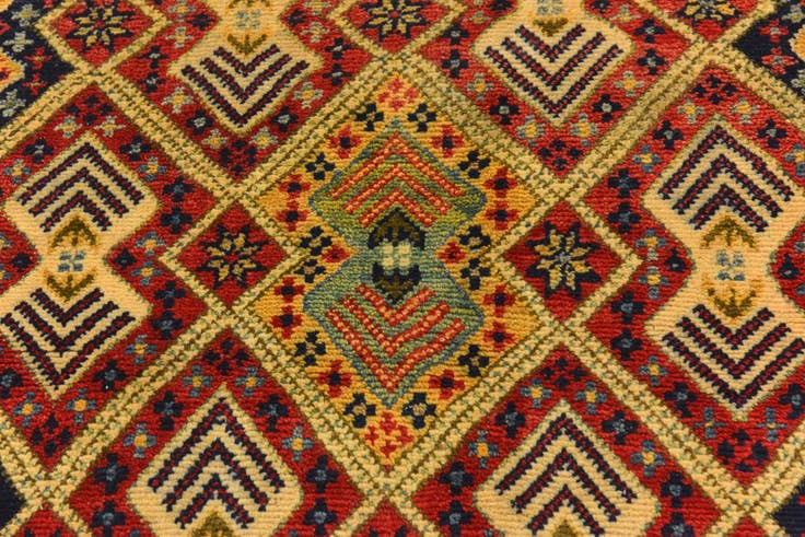 Detail image of 3' 4 x 5' 5 Hand Knotted Kazak Rug