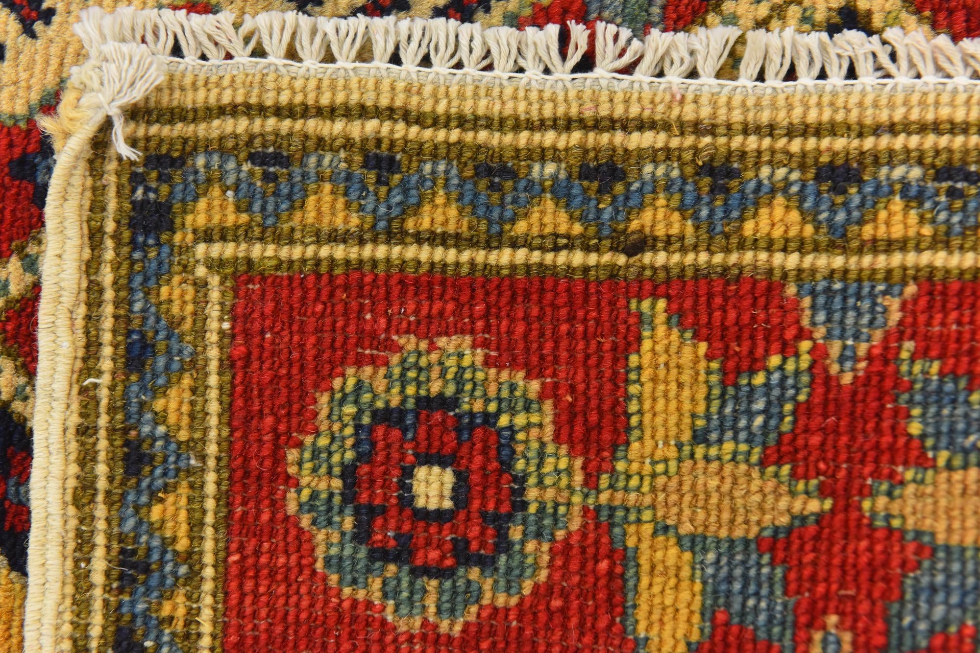 3' 4 x 5' 5 Hand Knotted Kazak Rug