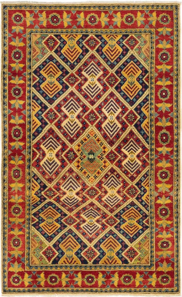 3' 4 x 5' 5 Hand Knotted Kazak Rug
