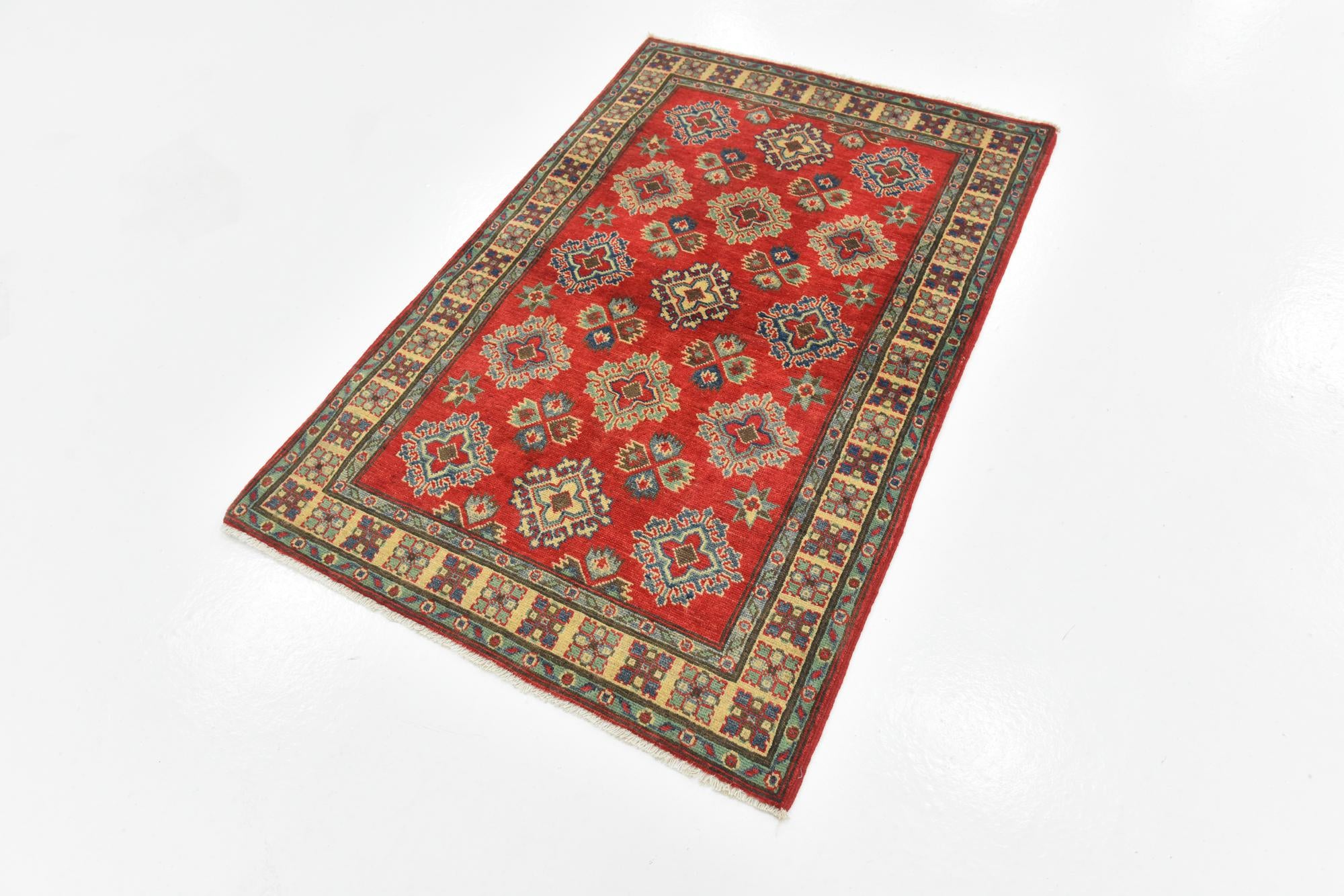 3' 1 x 4' 9 Hand Knotted Kazak Rug