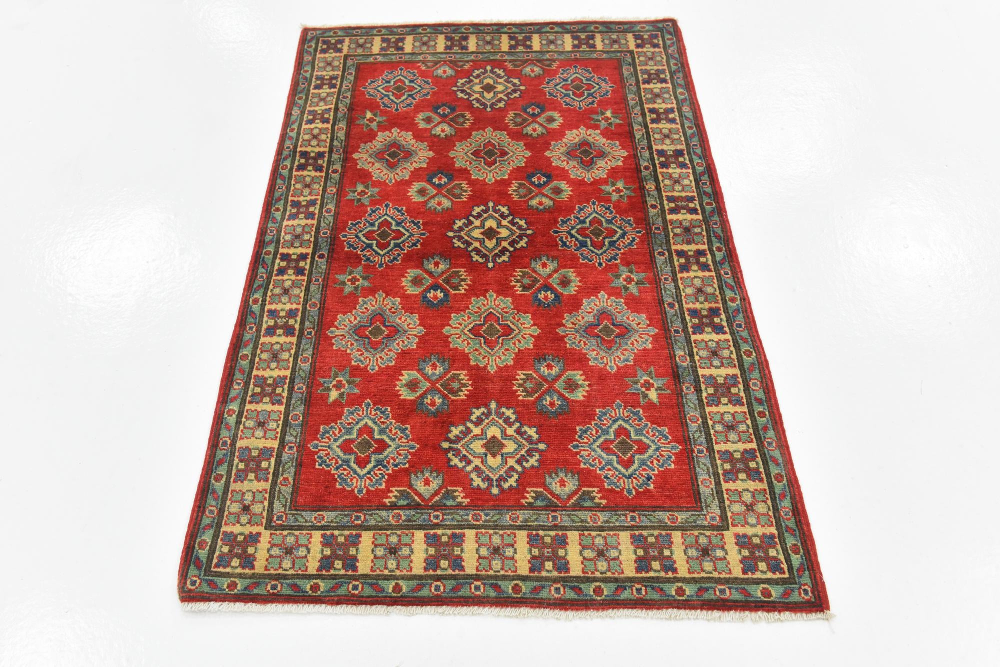 3' 1 x 4' 9 Hand Knotted Kazak Rug
