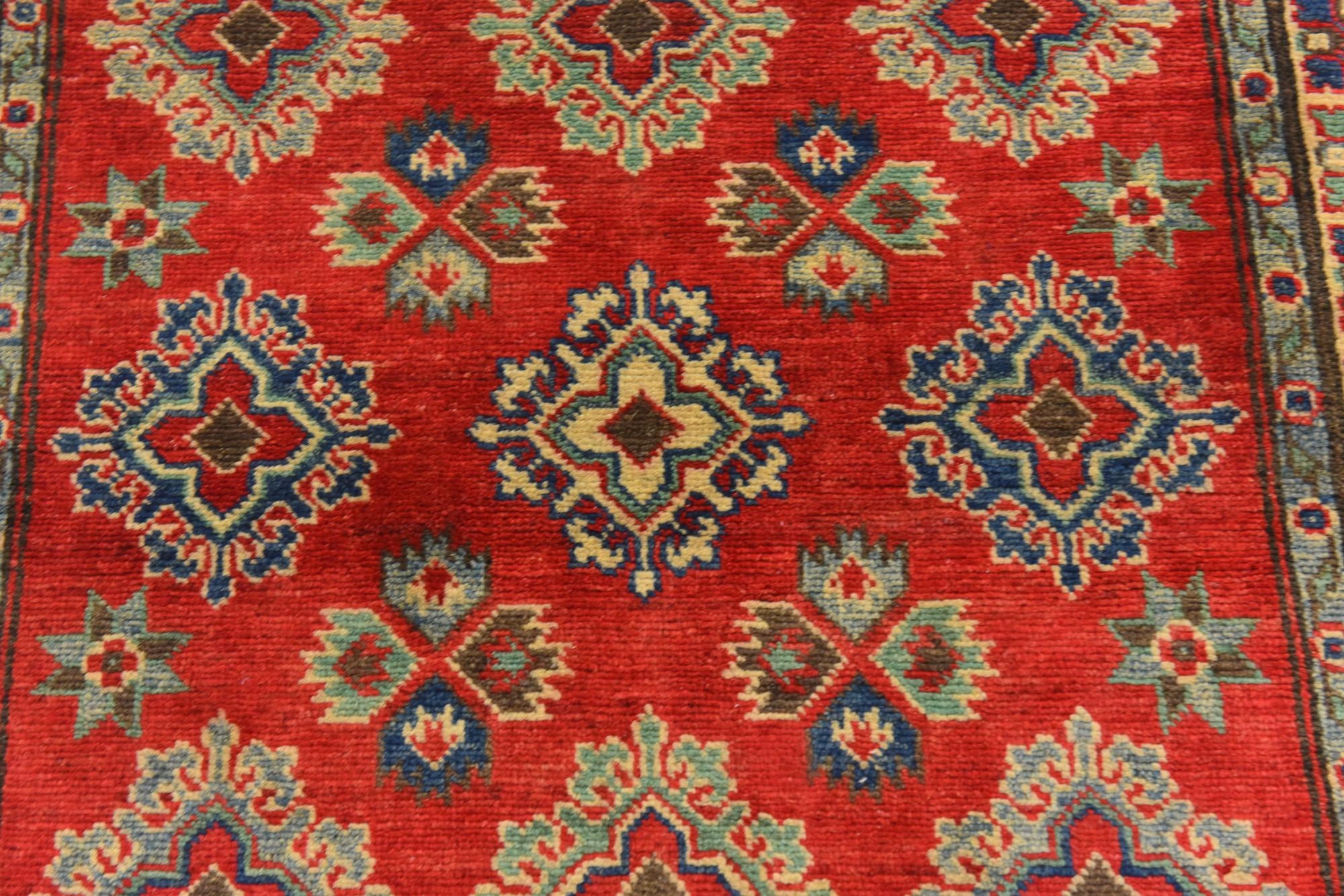 3' 1 x 4' 9 Hand Knotted Kazak Rug