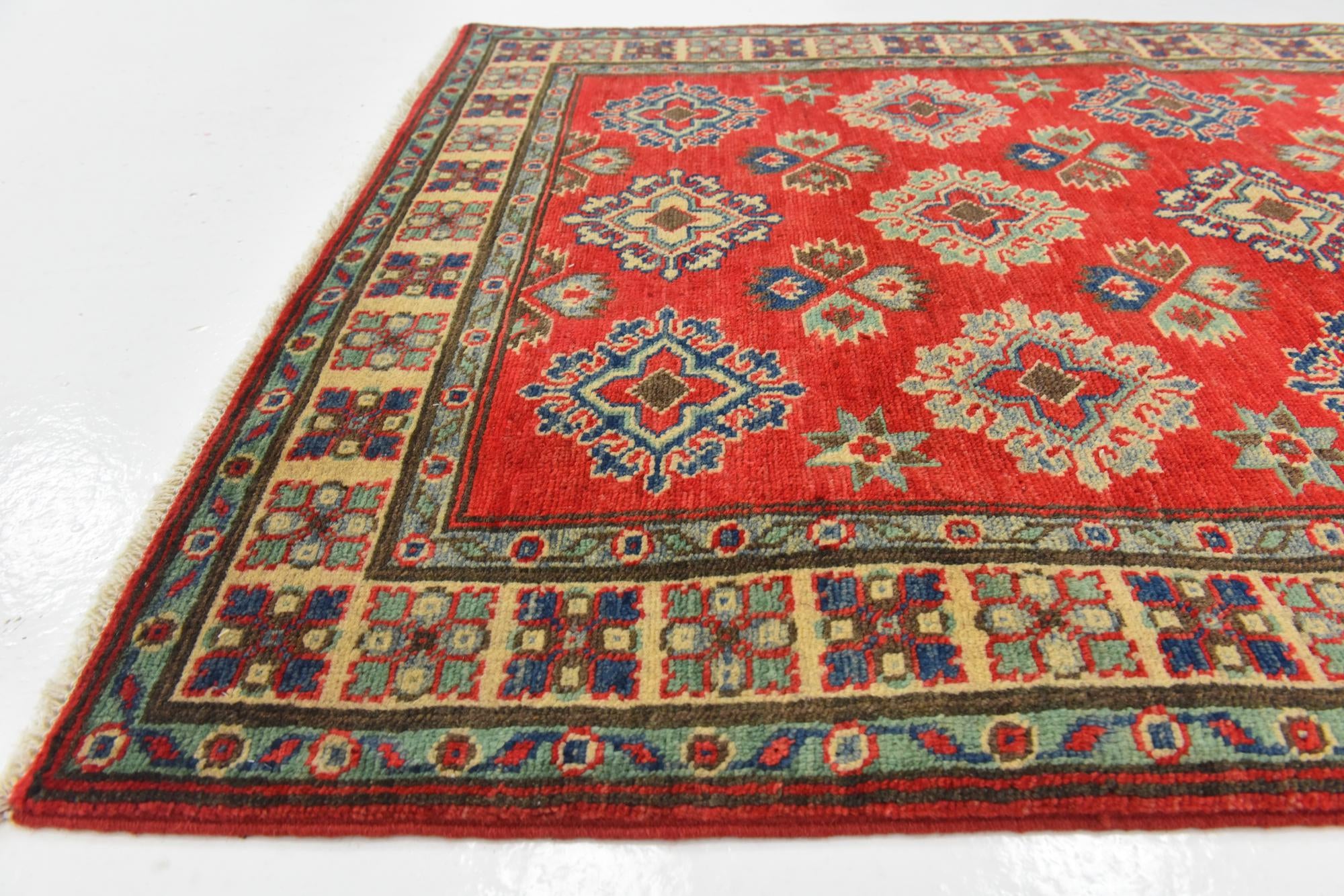 3' 1 x 4' 9 Hand Knotted Kazak Rug