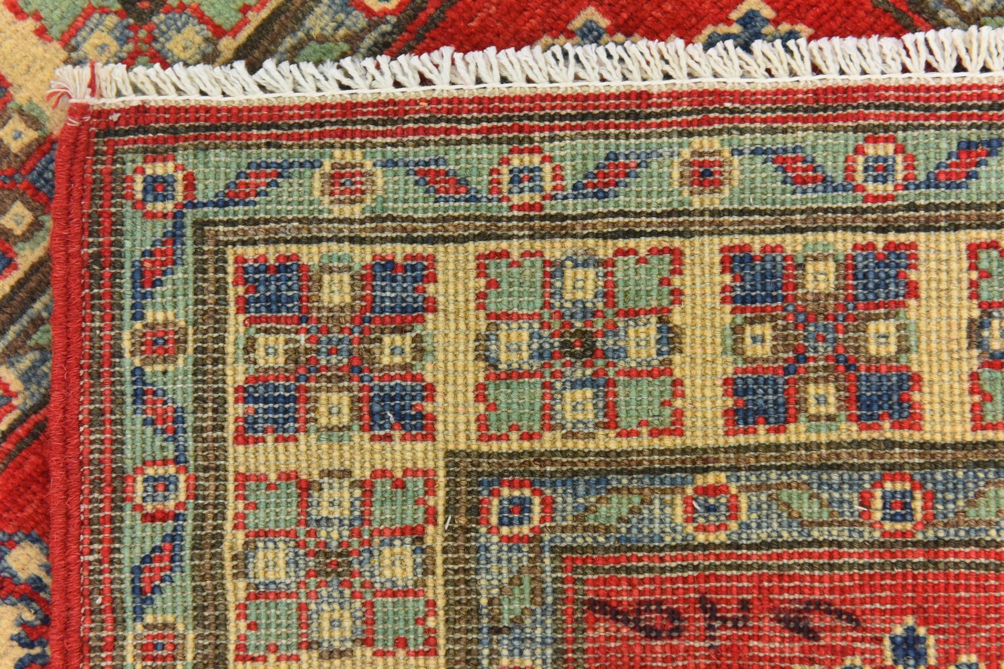 3' 1 x 4' 9 Hand Knotted Kazak Rug
