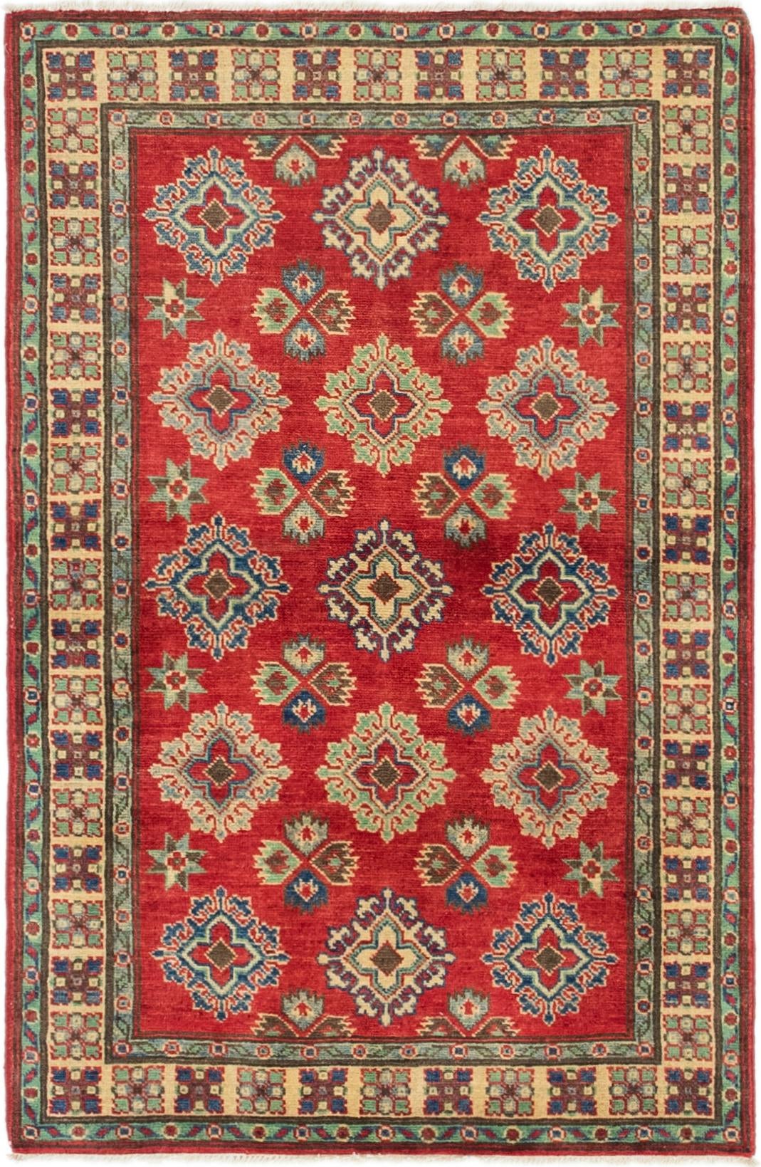 3' 1 x 4' 9 Hand Knotted Kazak Rug