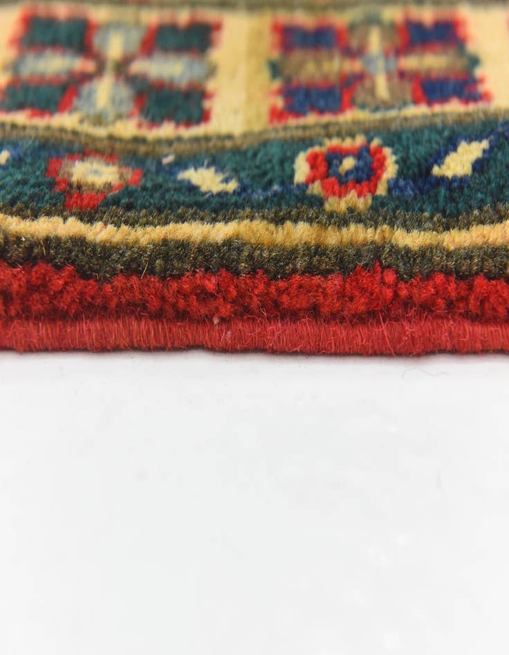 Detail image of 3' 4 x 4' 11  Hand Knotted Kazak Rug