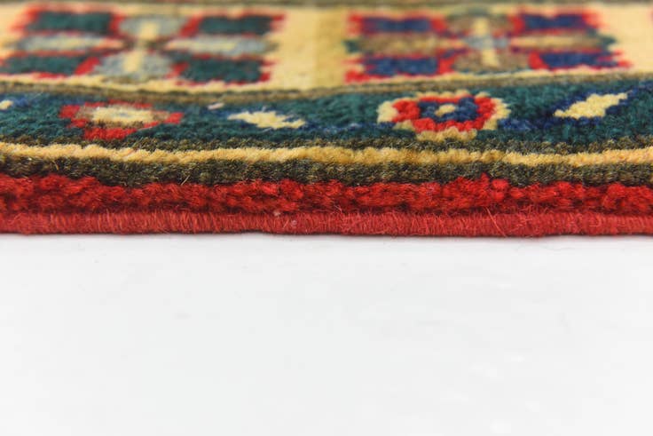 Detail image of 3' 4 x 4' 11 Hand Knotted Kazak Rug