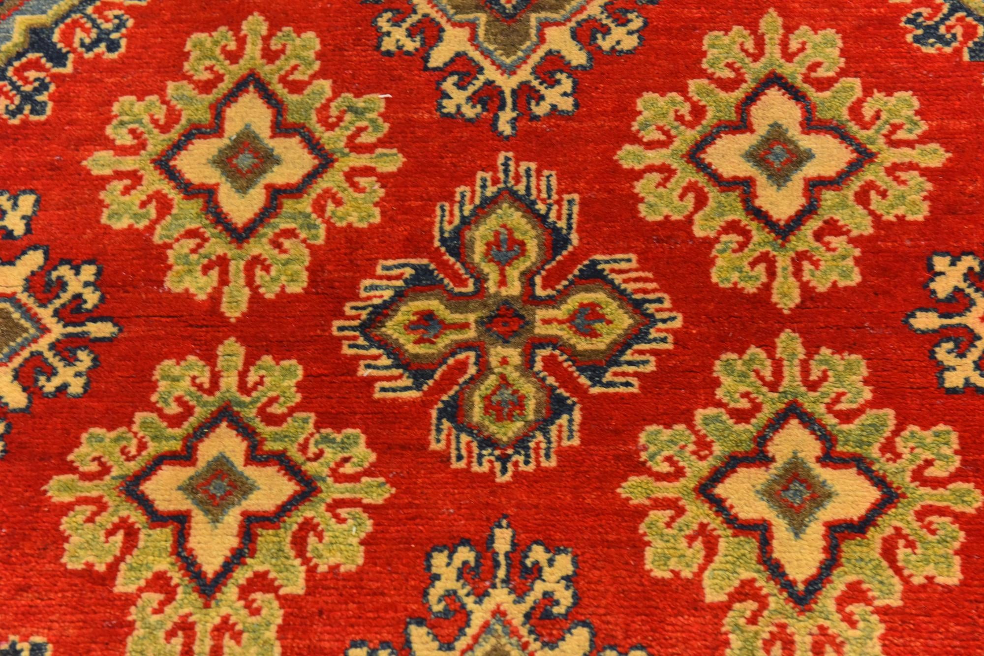 3' 4 x 5' 2 Hand Knotted Kazak Rug