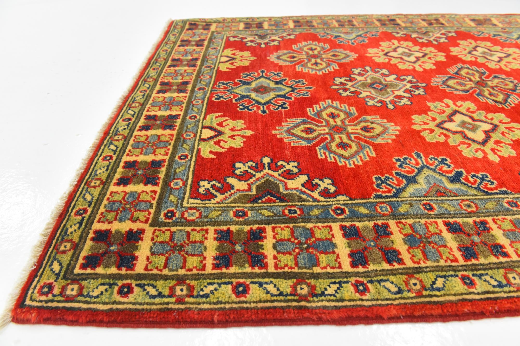 3' 4 x 5' 2 Hand Knotted Kazak Rug