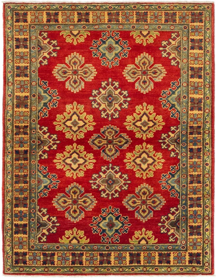 Detail image of 3' 4 x 5' 2 Hand Knotted Kazak Rug