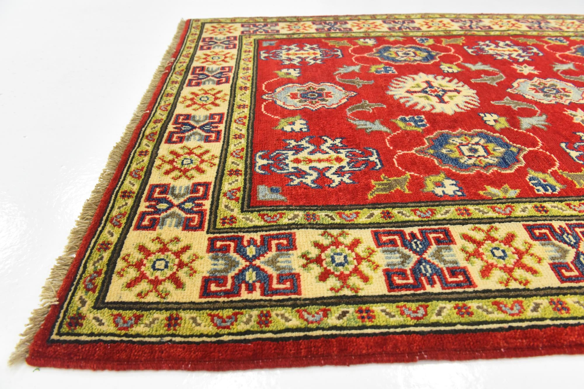 3' 4 x 5' Hand Knotted Kazak Rug