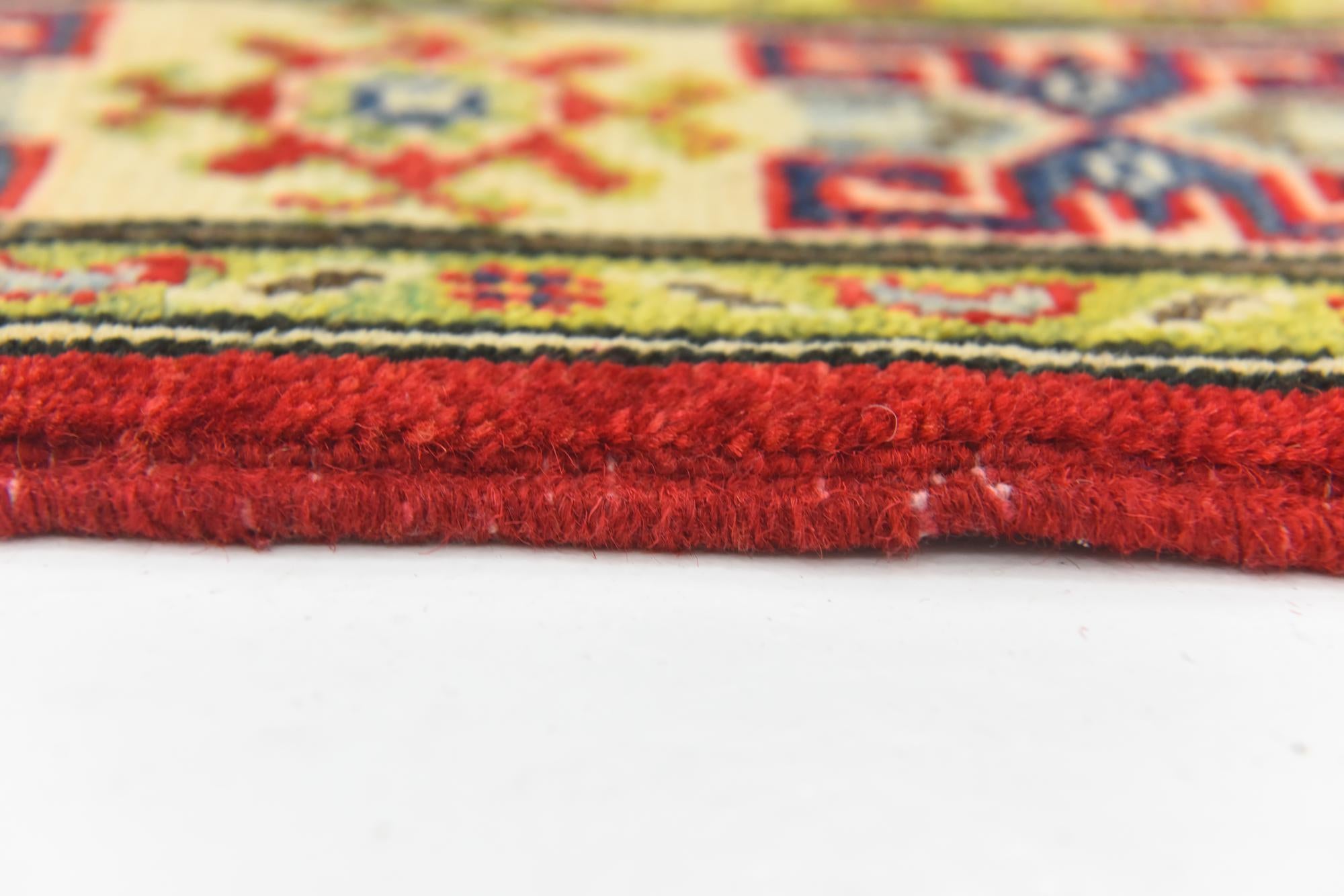 3' 4 x 5' Hand Knotted Kazak Rug