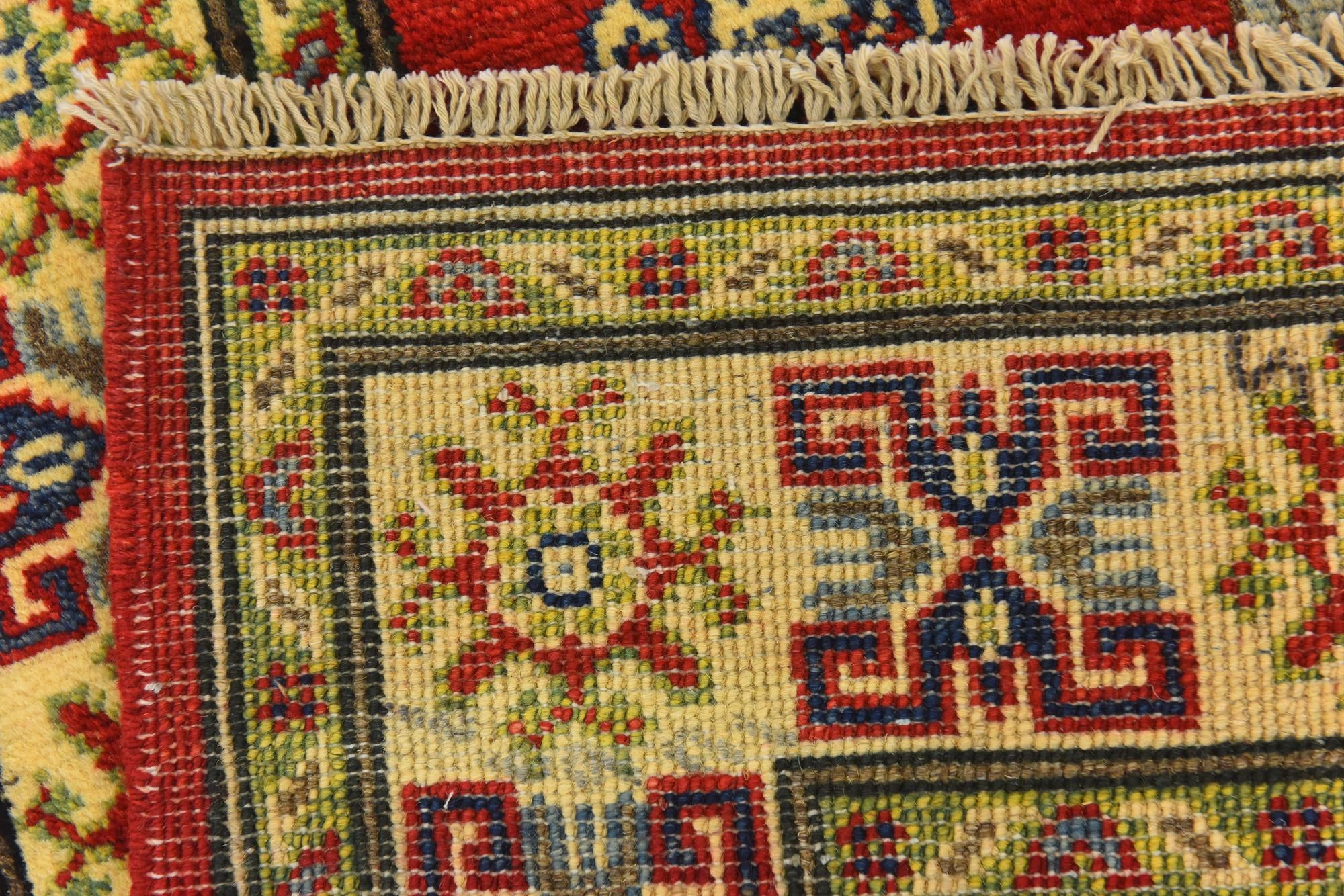 3' 4 x 5' Hand Knotted Kazak Rug