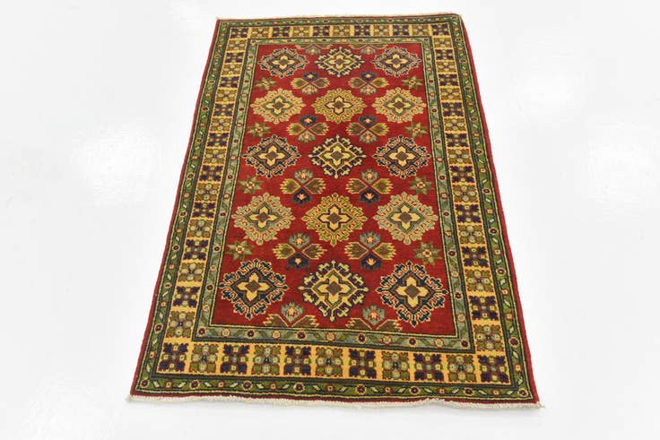 Detail image of 3' 2 x 5' Hand Knotted Kazak Rug