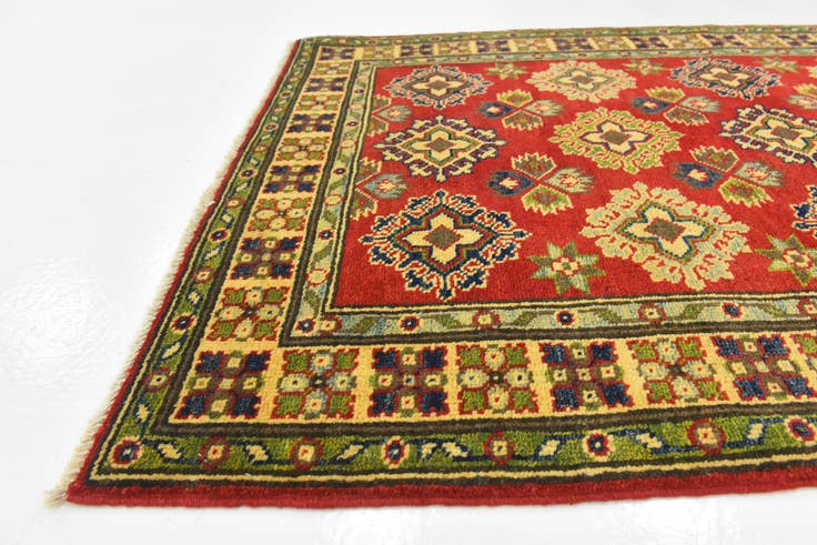 Detail image of 3' 2 x 5' Hand Knotted Kazak Rug
